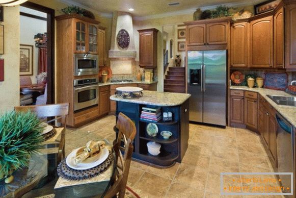 Kitchen with rustic decor