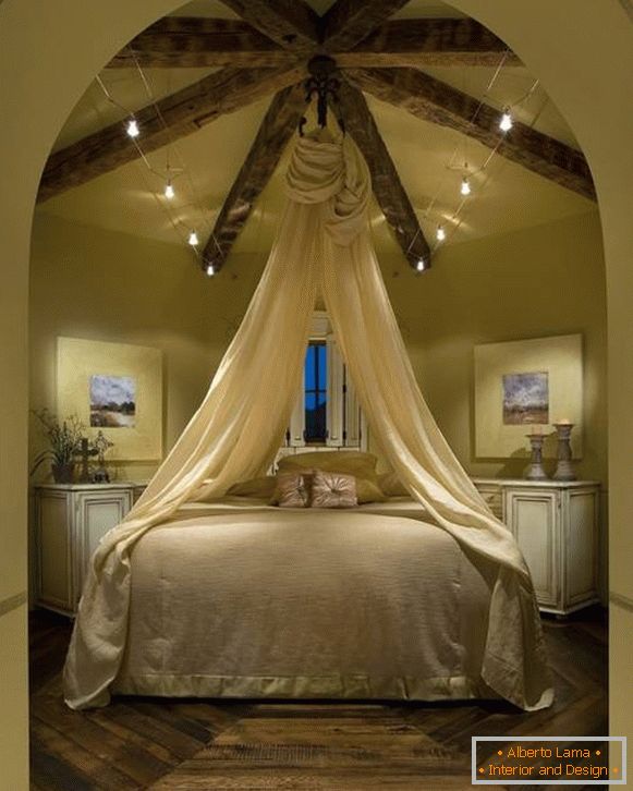 Original idea for the canopy in the bedroom