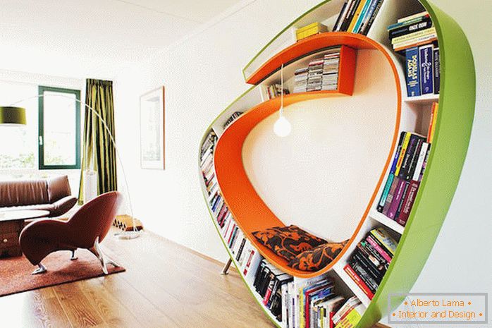 Interesting ideas for storing books