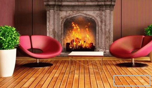 Wall Mural 3d fireplaces, photo 54