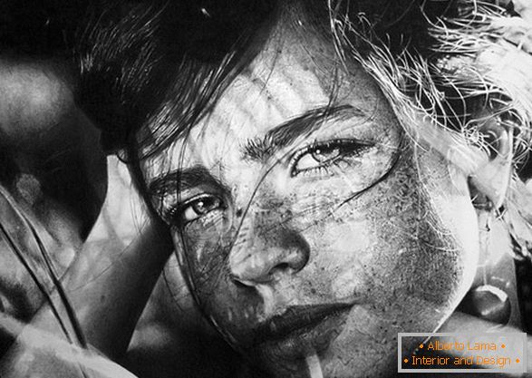 Drawings with pencil Franco Clun