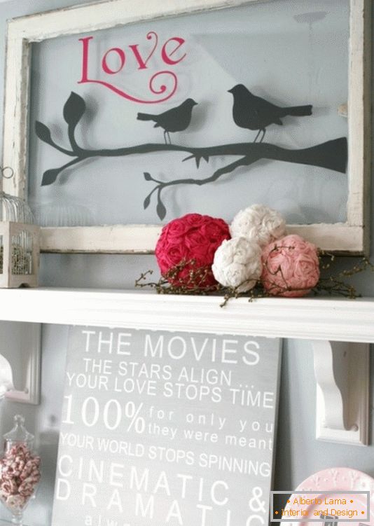 Decor for home for Valentine's Day