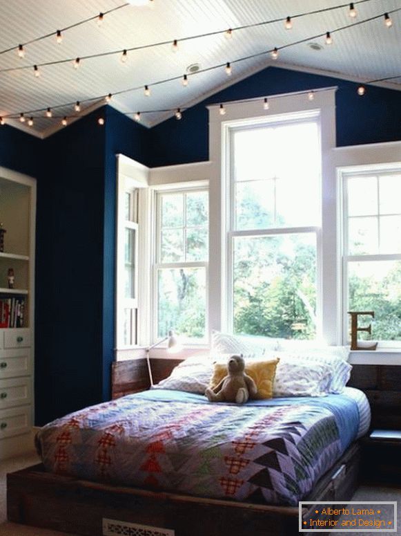 Bedroom lighting with LED lights
