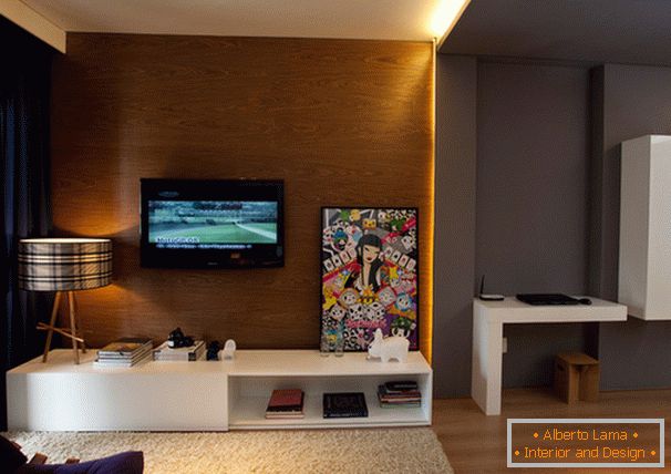 Interior design of apartment in Sao Paulo