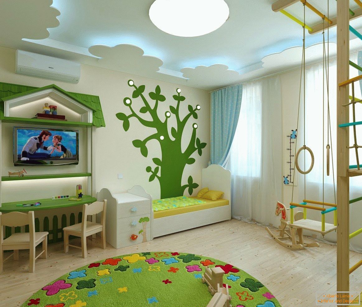 Games room for two children