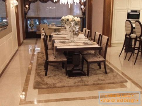 Interior of a spacious dining room