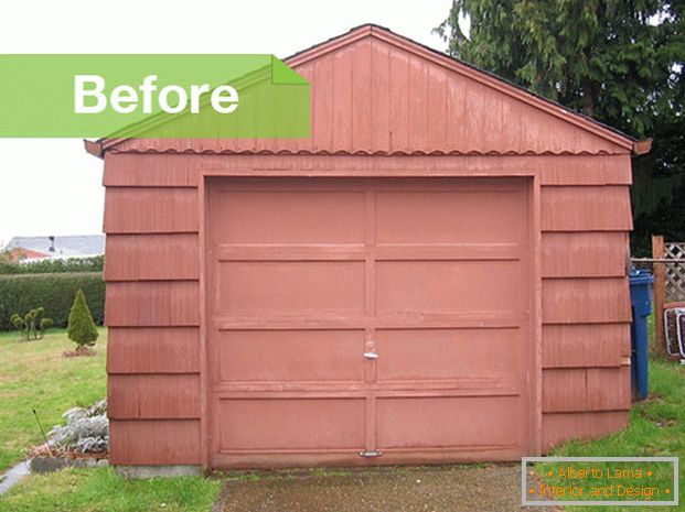 Garage before renovation