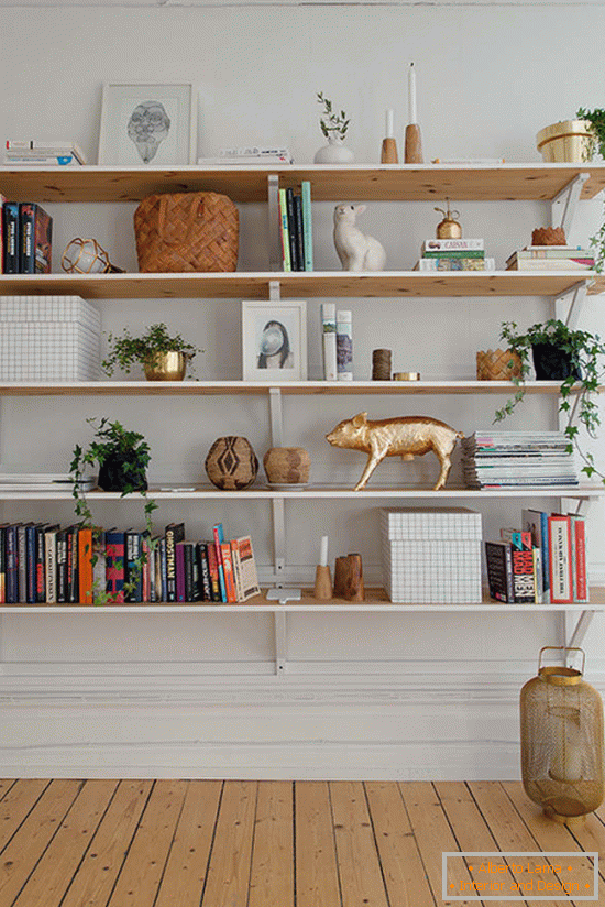 Shelves for books and things