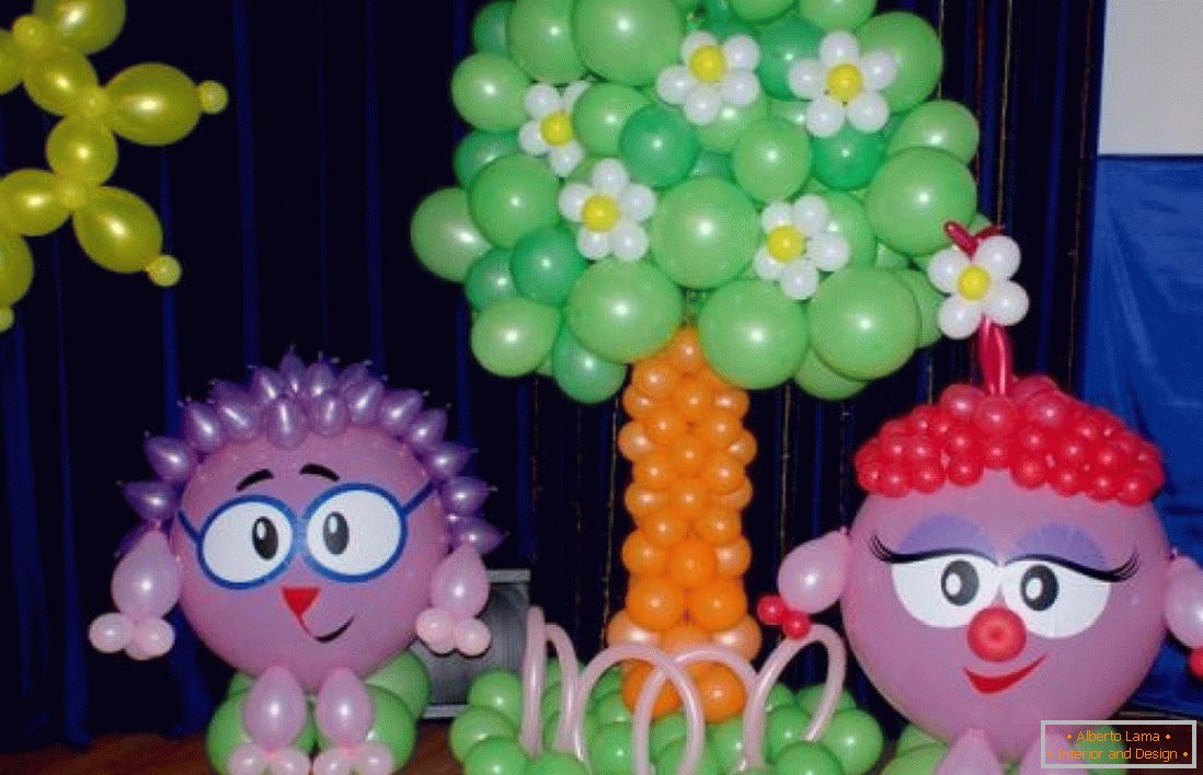 Figures from balloons