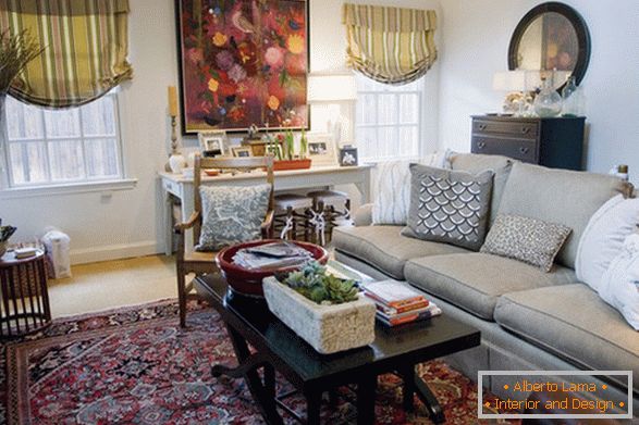 Living room in the garage