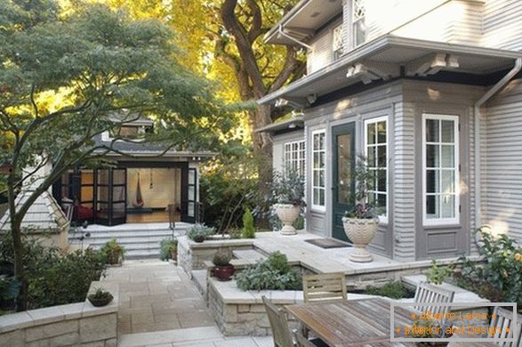 Patio in the courtyard