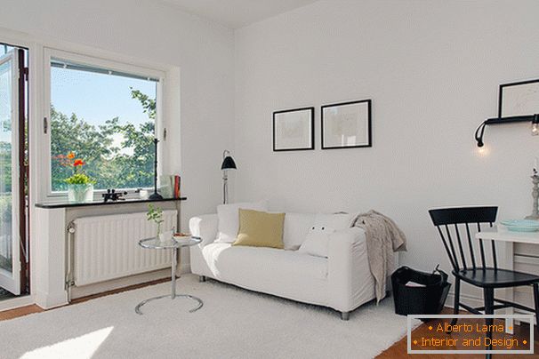 Interior small apartment in Goteborg
