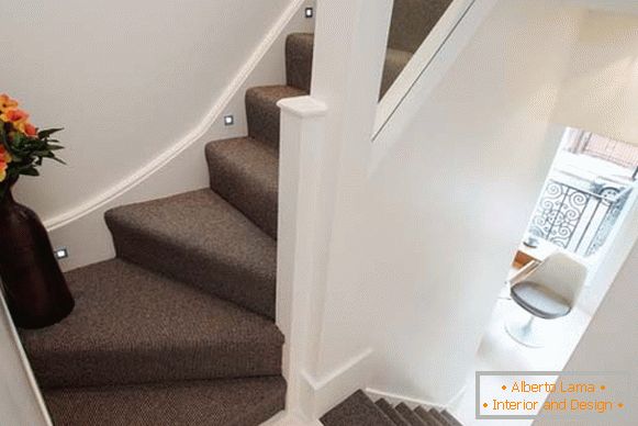 Staircase in a small apartment in London