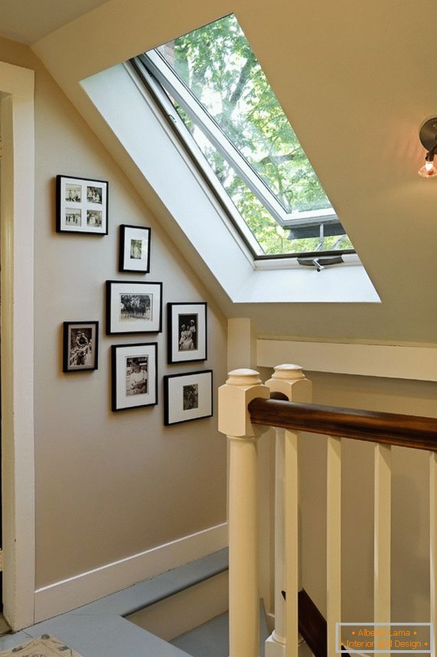 Dormer window above the stairs