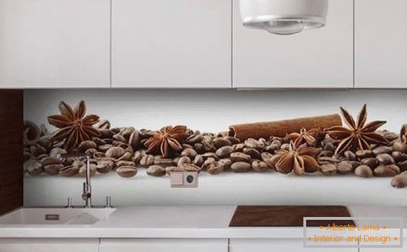 Photo wallpapers for the kitchen Coffee - photo 2017 modern ideas