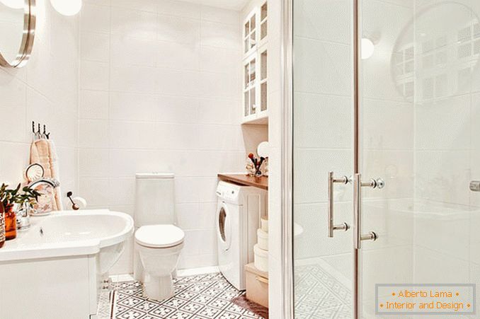 Bathroom in white color