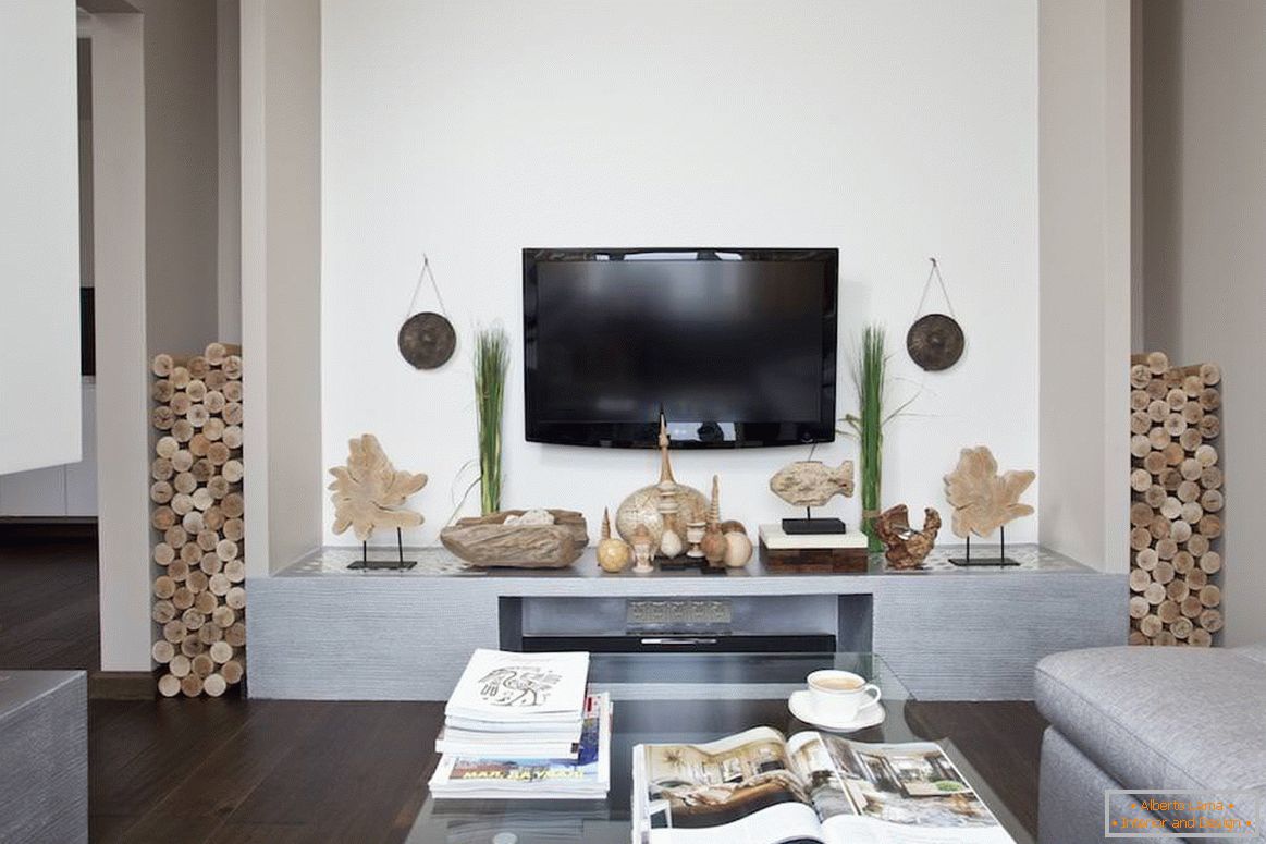 Living room of a stylish apartment in Moscow