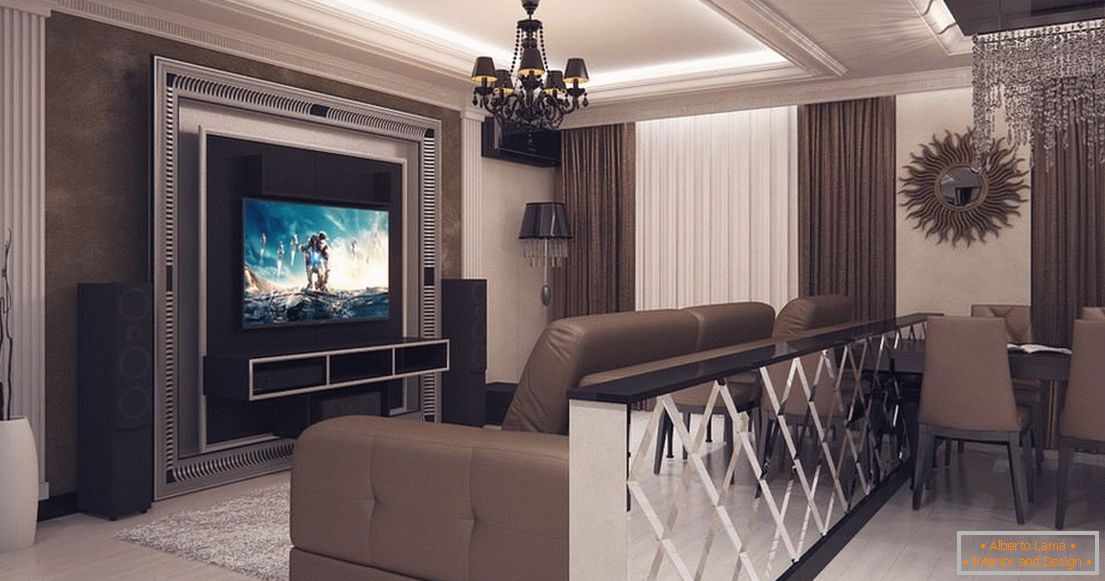 Living room в стиле ар деко