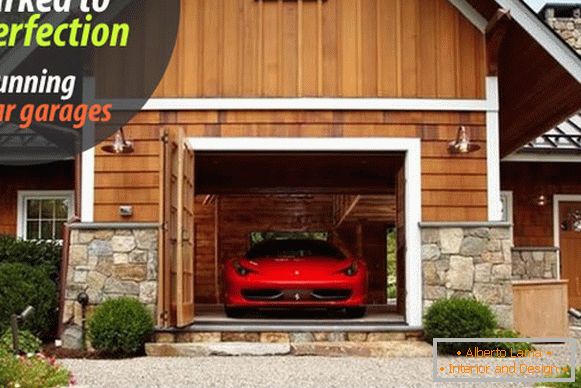 Luxury garage for a luxury car
