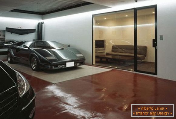 Exquisite garage for luxury cars