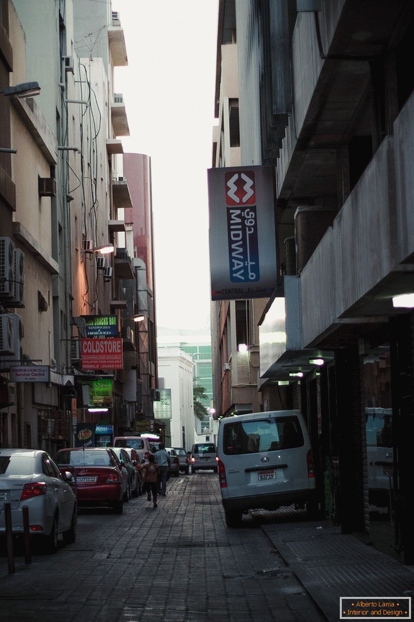 Narrow streets of the city