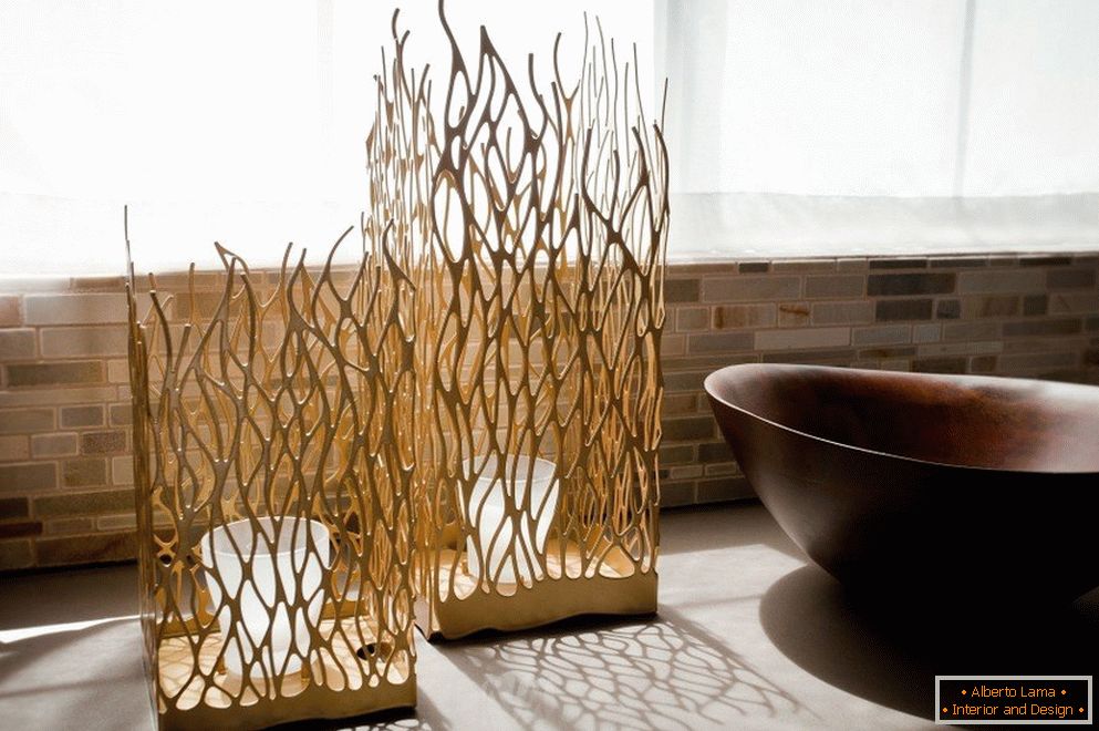 Vases made of bamboo