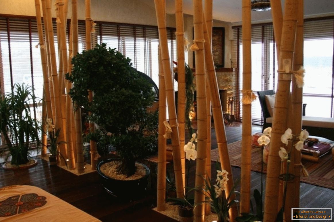 Bamboo partition