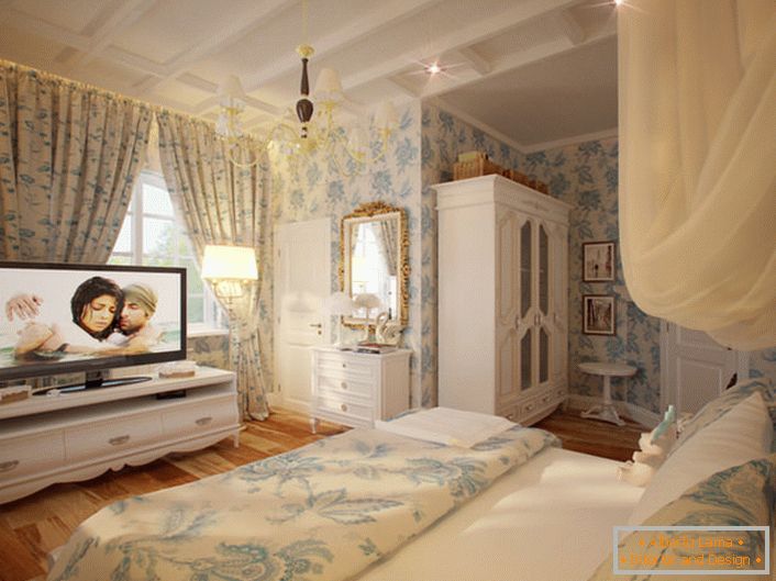 French style in the bedroom