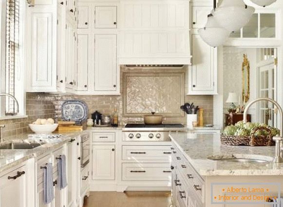 Kitchen white classic - photo decoration