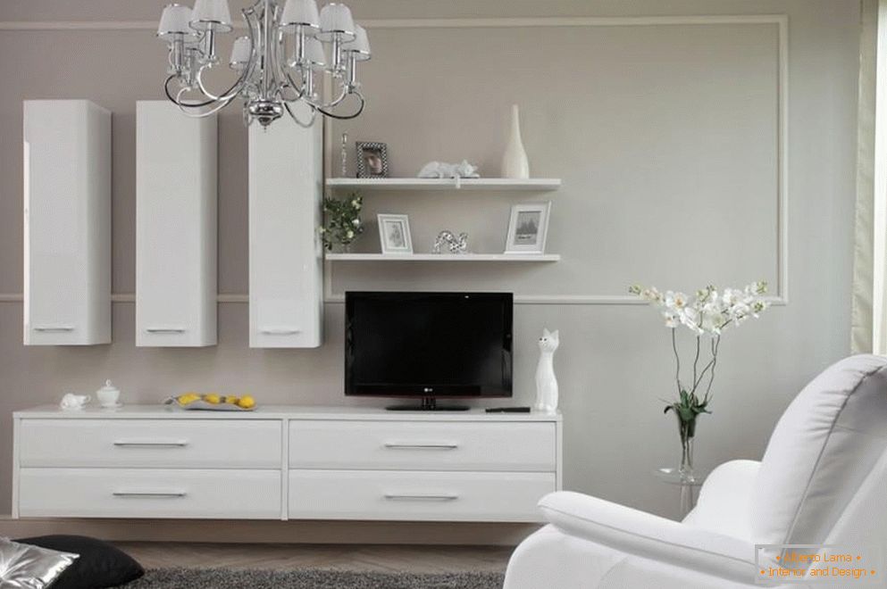 Room with white furniture