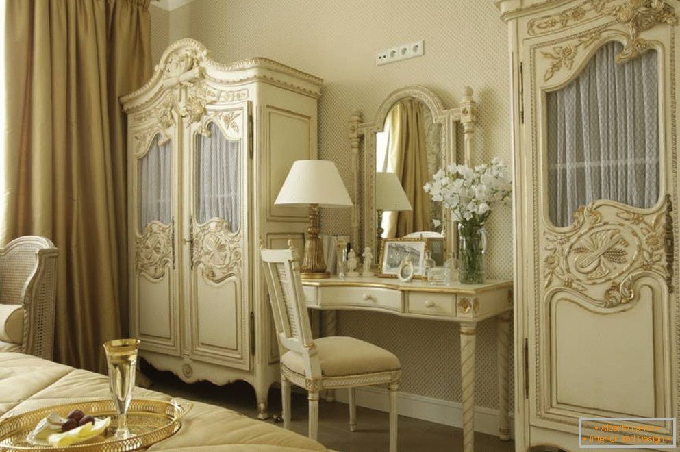 Luxury furniture in the bedroom