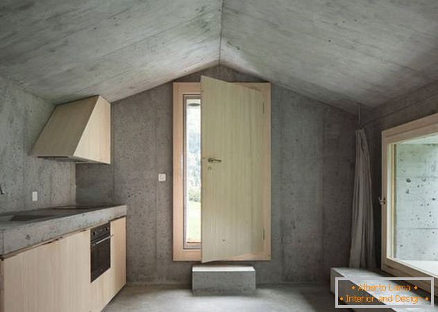 Concrete house in minimalist style
