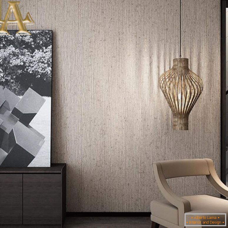 vintage-beige-brown-vertical-striped-wallpaper-bedroom-living room-decor-simple-paper-art-wall-stripes-wallpaper-design