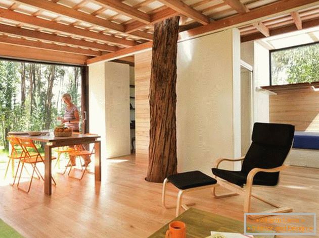 Ecuadorian small house in the forest: natural lighting