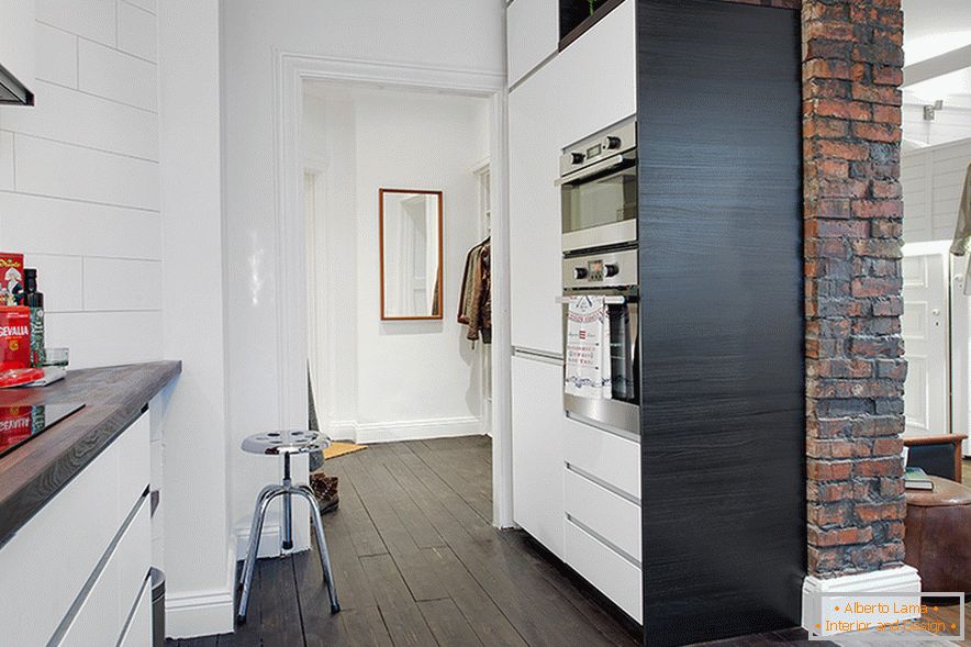 Built-in closet in the kitchen
