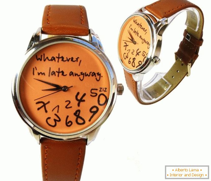 Watch with inscriptions