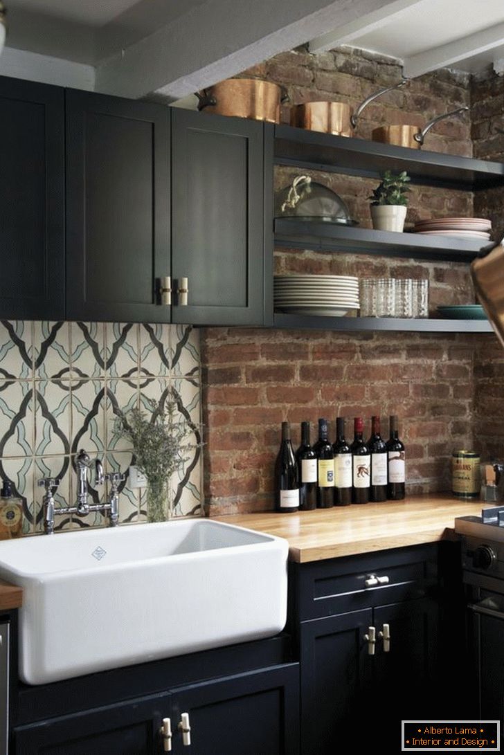 design-black-kitchen-photo-interior-tiled-apron-wooden-countertop