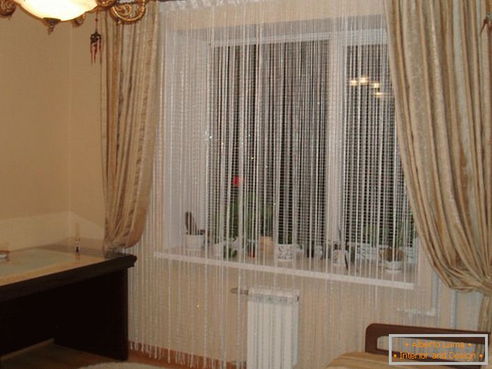 Curtains with lurex