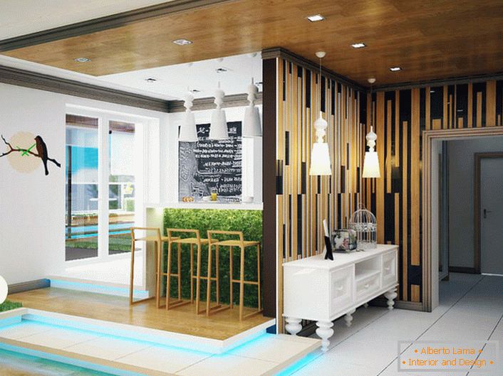 Eco design is an advantageous option for designing an apartment-studio.
