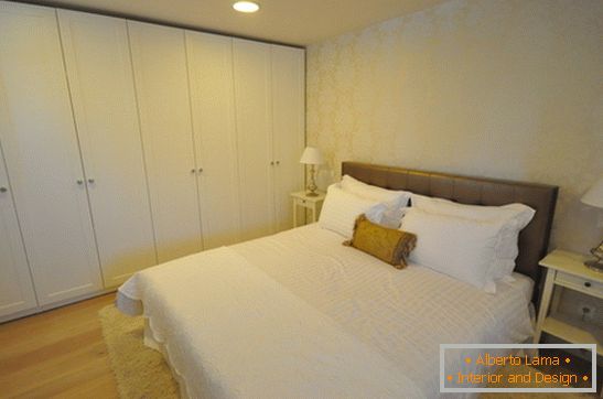 Bedroom interior in light colors