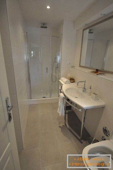 Bathroom interior in light colors