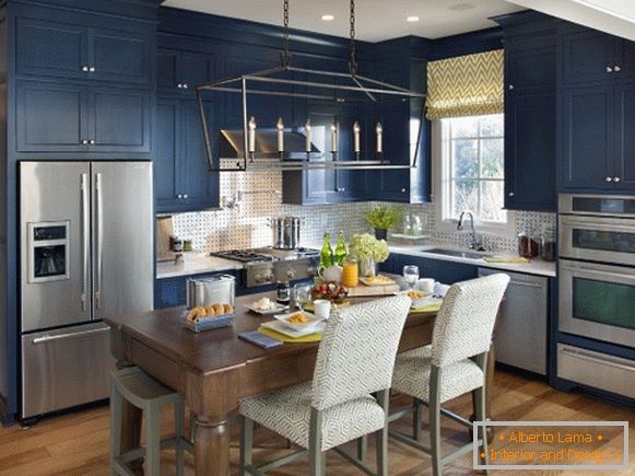 Design indigo color kitchens