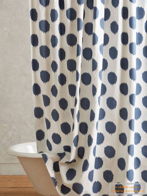 Shower Curtain Ikat Dot Curtain by Anthropologie