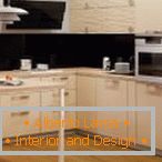 Kitchen furniture with glossy facades