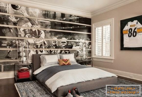 Unusual colors for the children's room - black and white