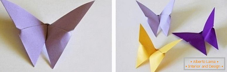Butterflies of origami