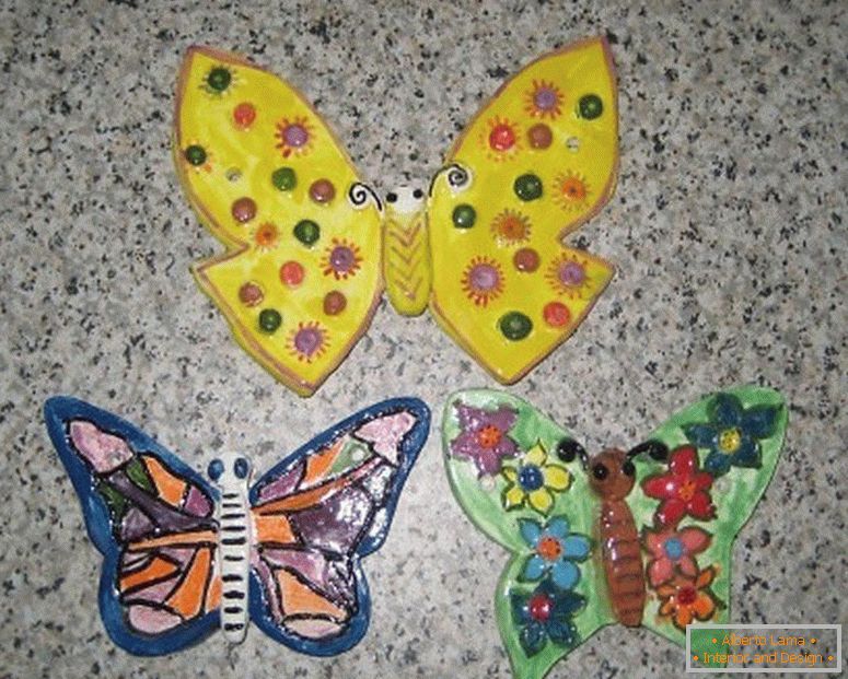 Butterflies from polymer clay