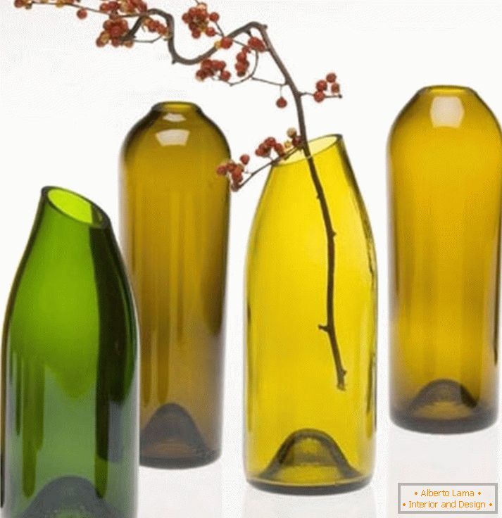 Vases from bottles