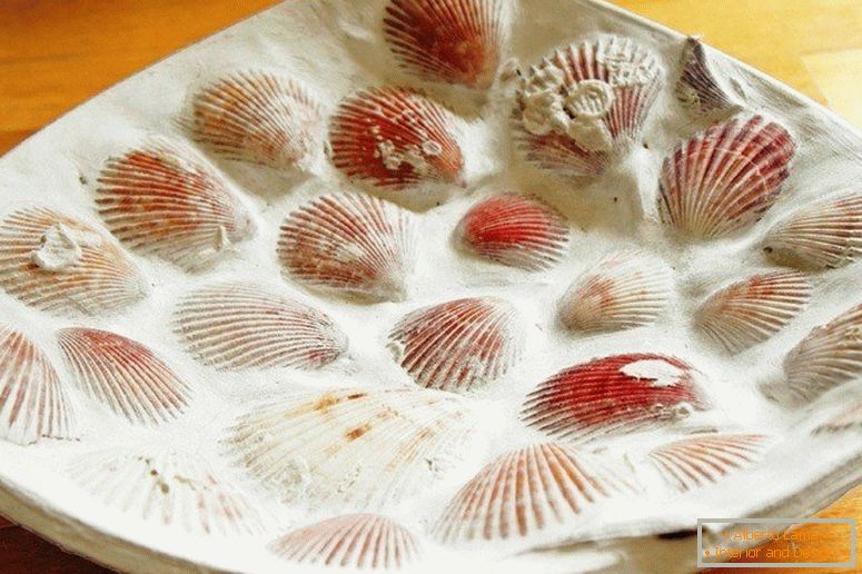 Plate of seashells