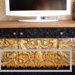 Cabinet for TV with patterns